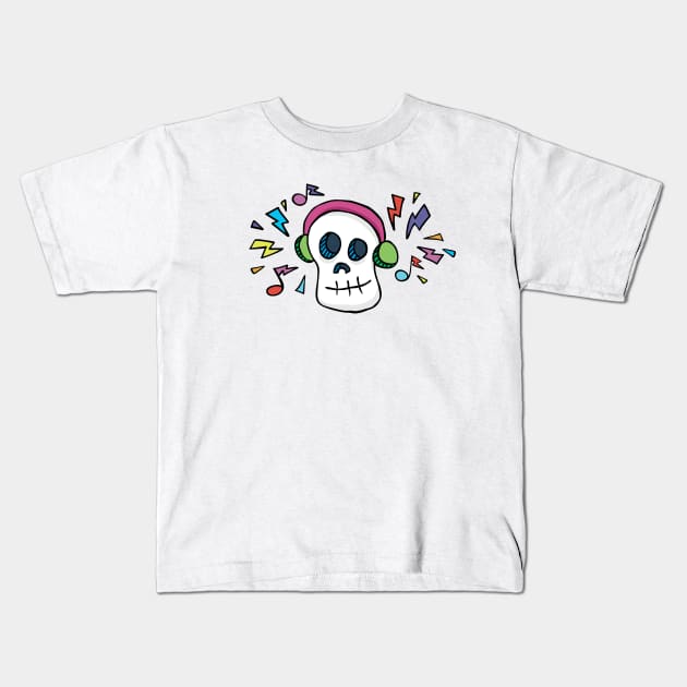 Music to the bone Kids T-Shirt by monkeysoup